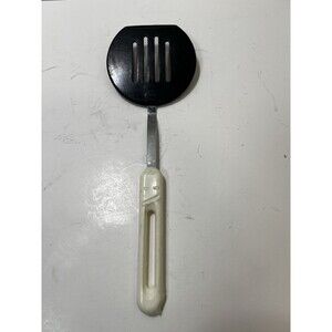 Vintage Bonny Slotted Wide Spatula Black Nylon Turner Flipper Pancake 12" USA